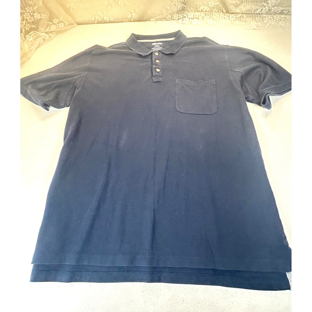 Duluth Trading Co Polo Shirt Men 2XLT Blue Workwear